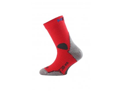 Lasting TJD 306 červená merino ponožka junior slabší