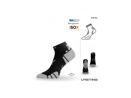 Lasting RUN 901 černá běžecké ponožky