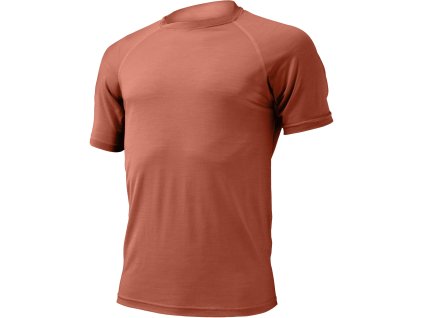 Lasting QUIDO 7272 cihlová pánské vlněné merino triko