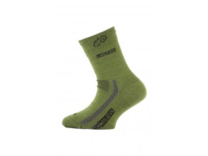 Lasting dětské merino ponožky TJS zelené