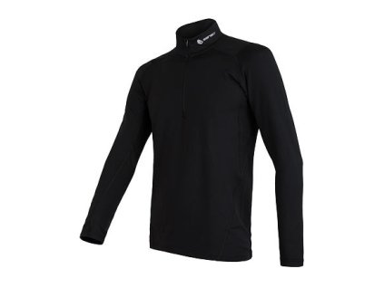 SENSOR THERMO pánské triko dl.rukáv zip černá