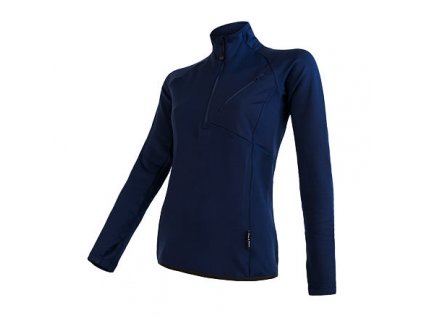 SENSOR TECNOSTRETCH dámská mikina kr.zip deep blue