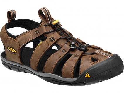 Keen CLEARWATER CNX LEATHER MEN dark earth/black