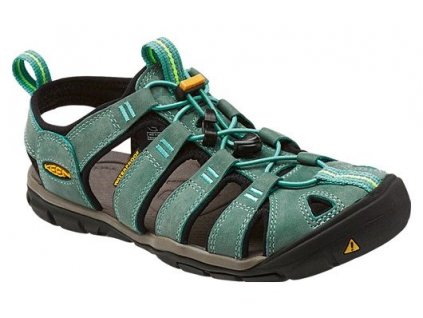 keen clearwater cnx leather w mineral blue yellow 1