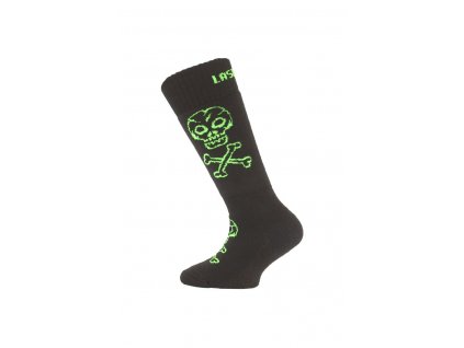 Lasting dětské merino lyžařské ponožky SJC černé