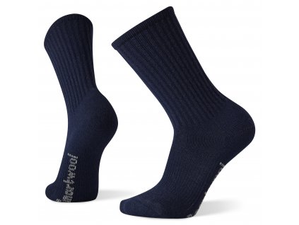 Smartwool CLASSIC HIKE LIGHT CUSHION SOLID CREW deep navy  ponožky