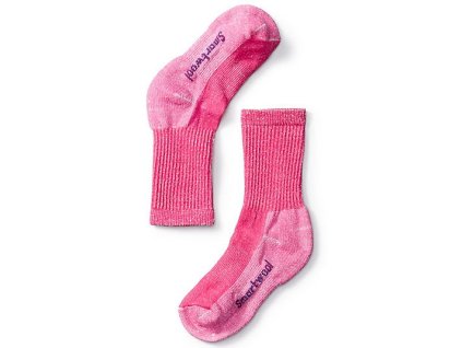 smartwool kids classic hike light cushion crew potion pink 01