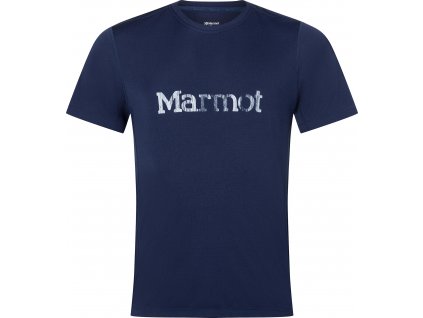 marmot men s windridge logo short sleeve t shirt arctic navy 01