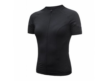 SENSOR COOLMAX RACE dámský dres celozip kr.rukáv true black