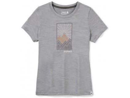 smartwool w merino 150 alpine start ss graphic tee light gray heather 01