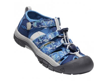 525 keen newport h2 youth camo bright cobalt