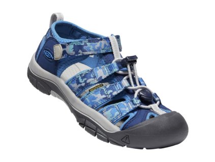 525 keen newport h2 youth camo bright cobalt