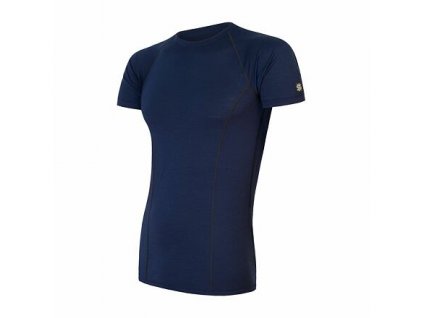 SENSOR MERINO ACTIVE pánské triko kr.rukáv deep blue