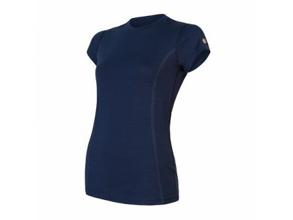 SENSOR MERINO ACTIVE dámské triko kr.rukáv deep blue