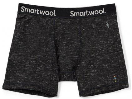 Smartwool M MERINO HEMP BLEND BOXER BRIEF BOXED black heather