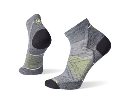 Smartwool RUN ZERO CUSHION ANKLE medium gray  ponožky