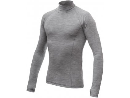 SENSOR MERINO BOLD pánské triko dl.rukáv roll neck cool gray