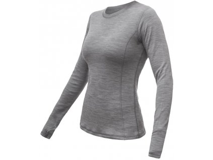 SENSOR MERINO BOLD dámské triko dl.rukáv cool gray