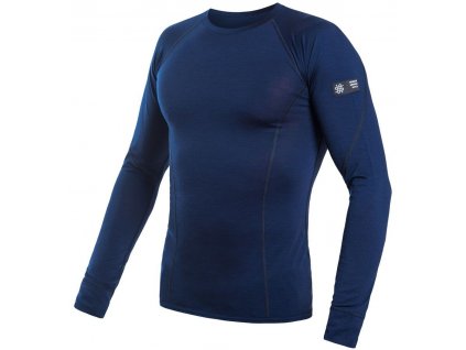 SENSOR MERINO ACTIVE pánské triko dl.rukáv deep blue