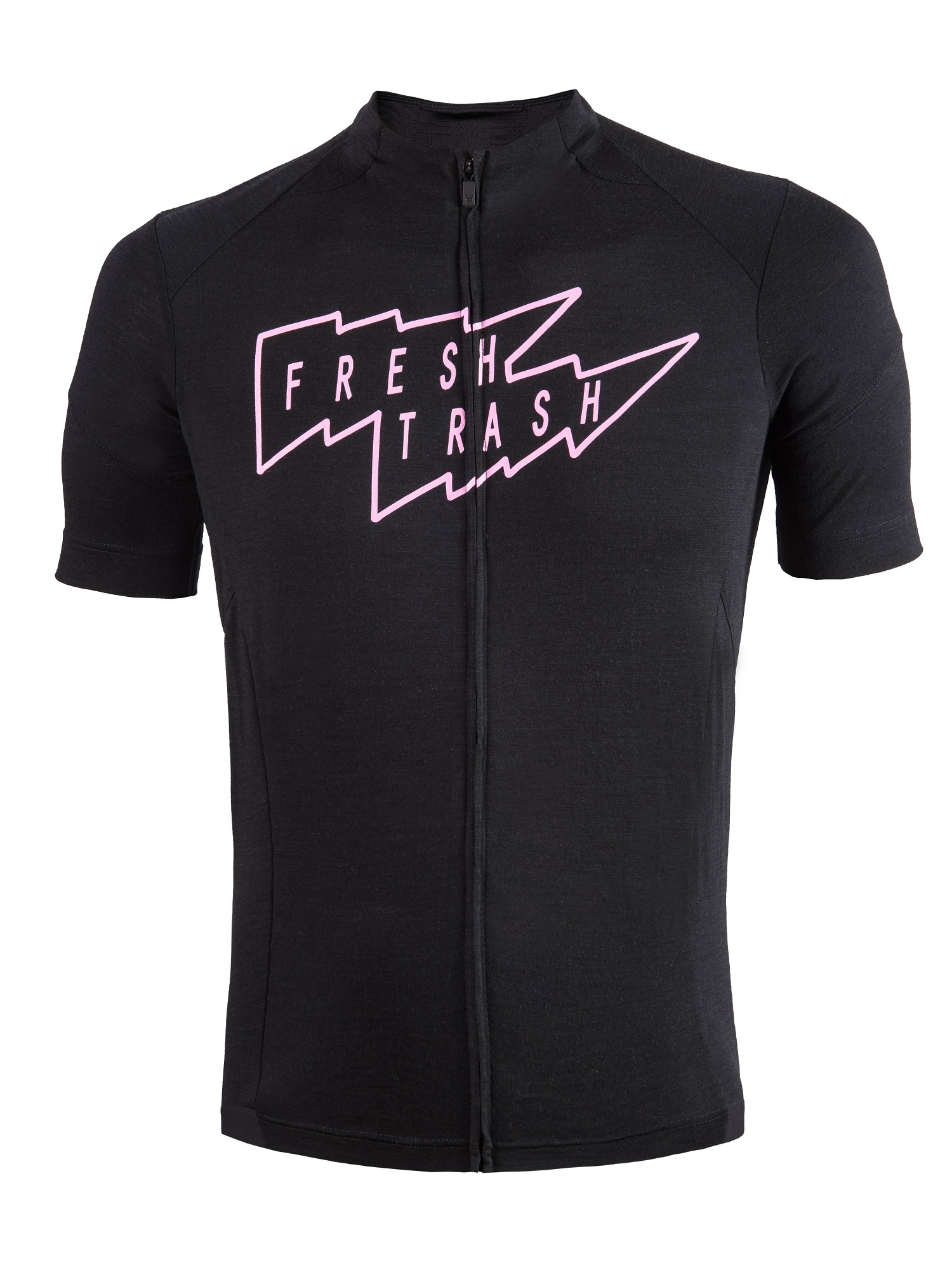 Fresh Trash Men´s Lite Merino Jersey true black Velikost: L pánský cyklistický dres