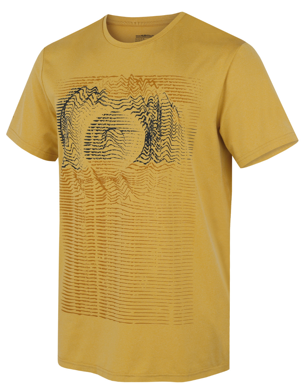 Husky Pánské funkční triko Tash M yellow Velikost: L pánské tričko s krátkým rukávem