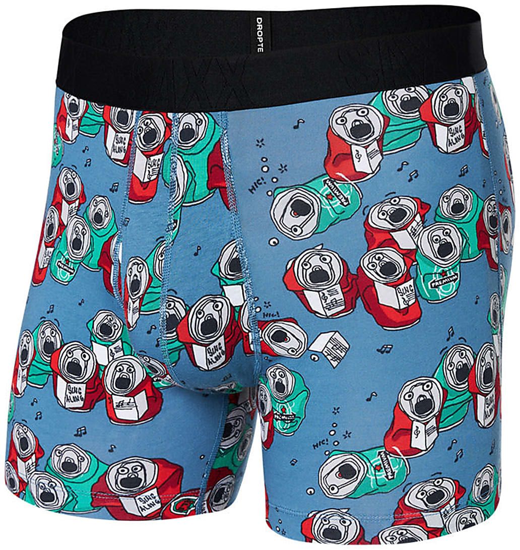 E-shop Saxx DROPTEMP COOLING COTTON BOXER BRIEF FLY beer can choir-slate