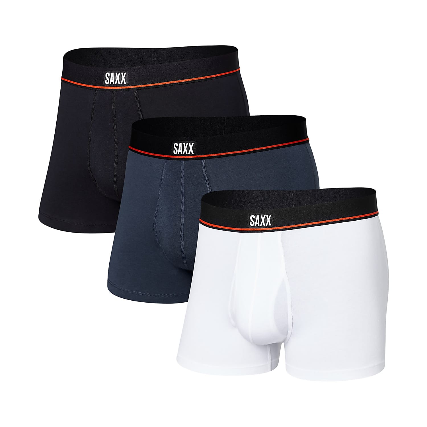 E-shop Saxx NONSTOP STR CTN TRUNK 3PK black/deep navy/white