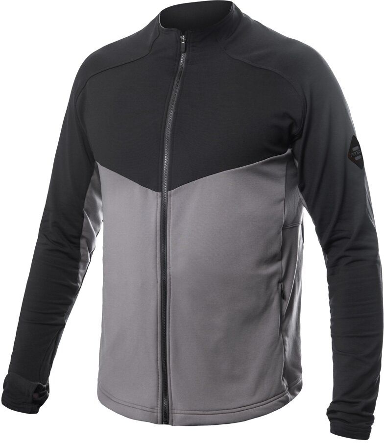 SENSOR COOLMAX THERMO pánská mikina celozip steel gray/černá Velikost: XXXL pánská mikina