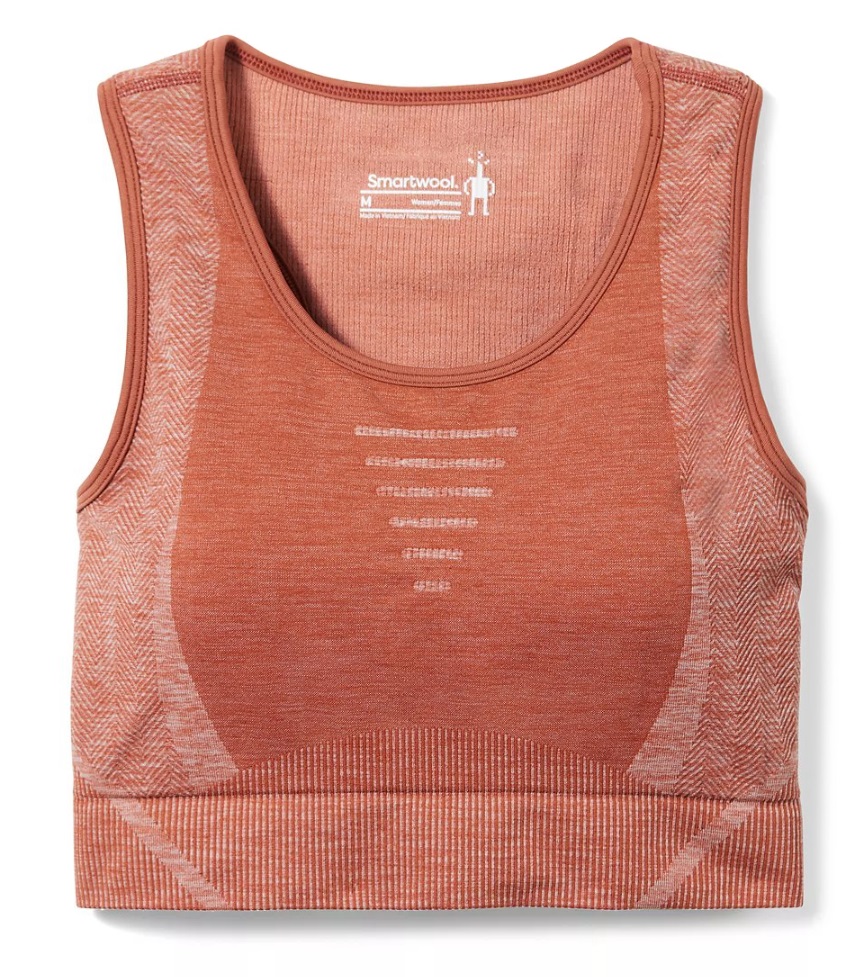 Smartwool W INTRAKNIT RACERBACK BRA copper Velikost: L spodní prádlo