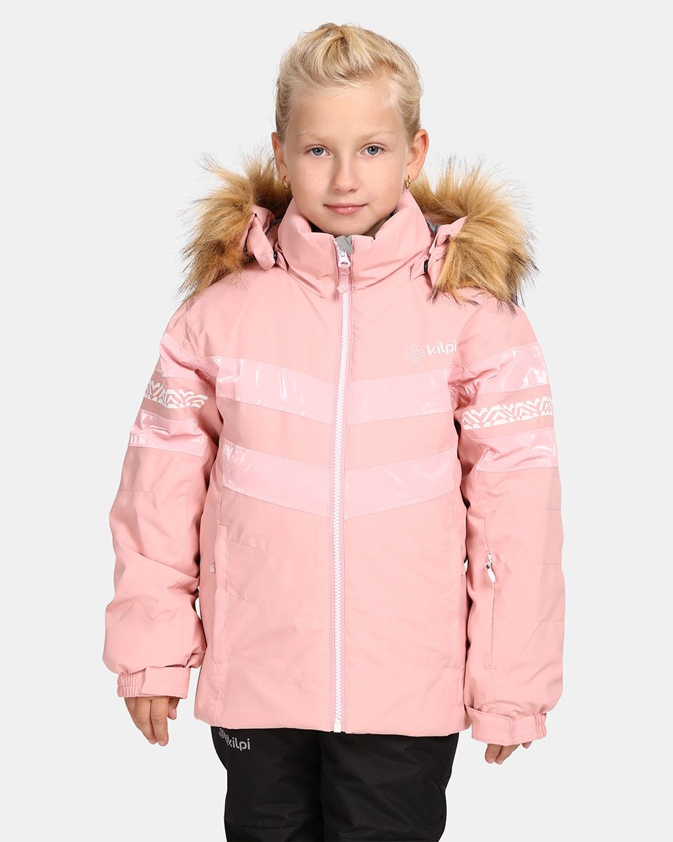 Kilpi DALILA-JG Světle růžová Velikost: 146 dětská lyžařská bunda
