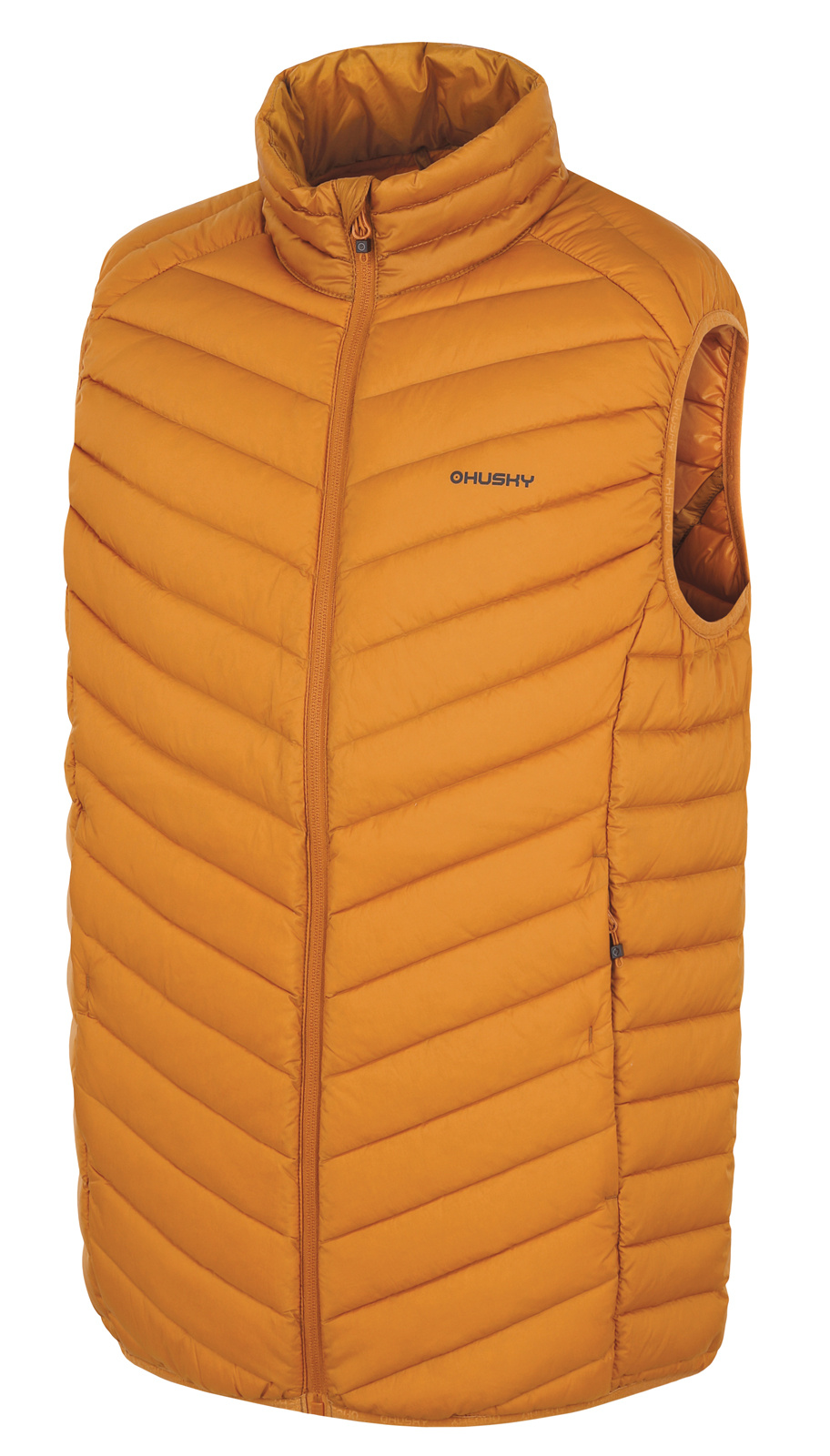 Husky Pánská péřová vesta Dresles M mustard Velikost: XL pánská vesta