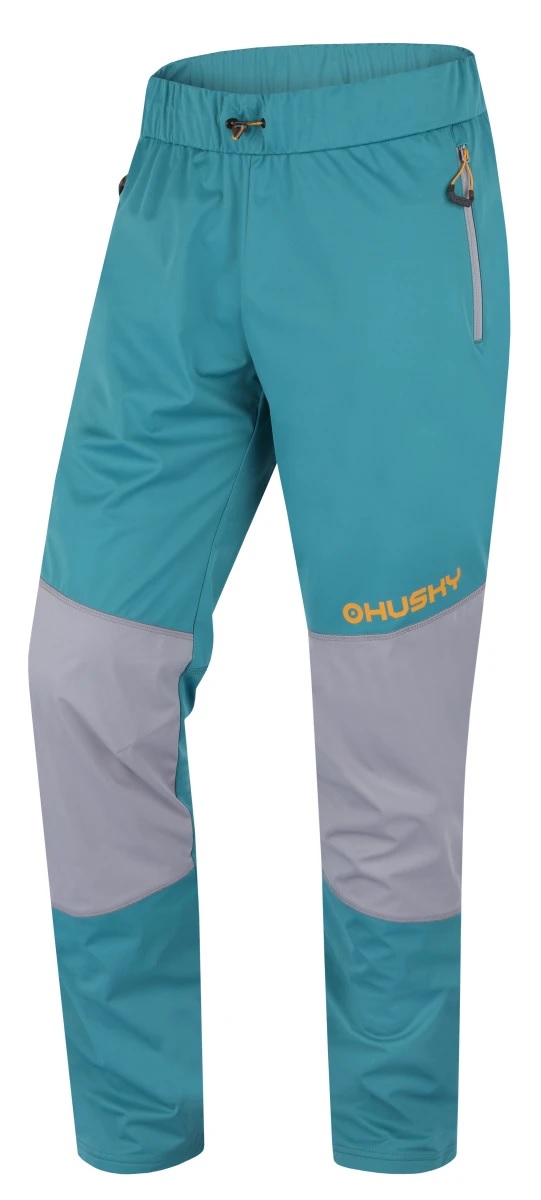 Husky Pánské softshellové kalhoty Kala M grey/mint Velikost: S pánské kalhoty