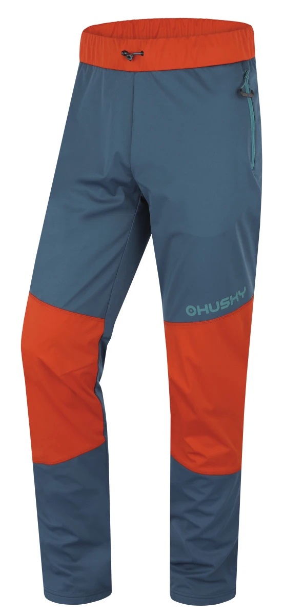 Husky Pánské softshellové kalhoty Kala M turquoise/brown Velikost: XXL pánské kalhoty