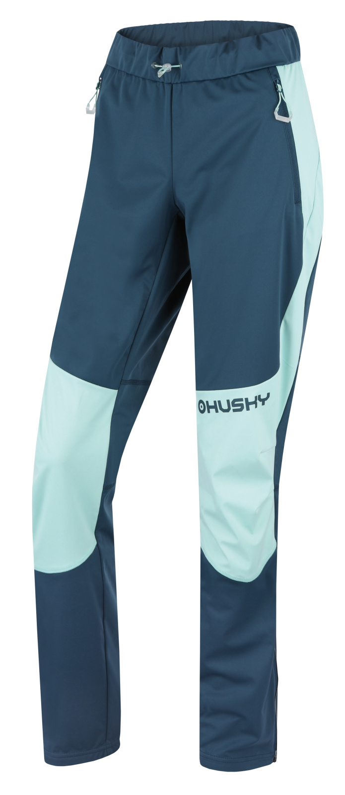 Husky Dámské softshellové kalhoty Kala L mint/turquoise Velikost: XXL dámské kalhoty