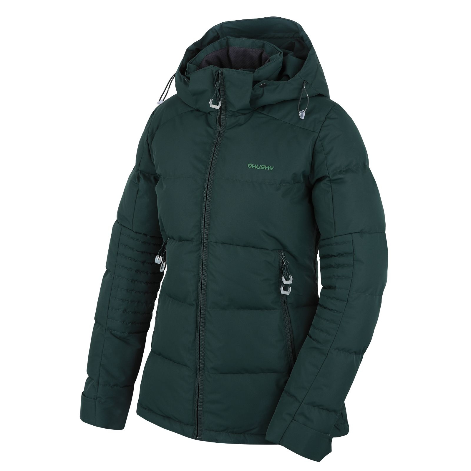 Husky Dámská plněná zimní bunda Norel L dark green Velikost: XL dámská bunda