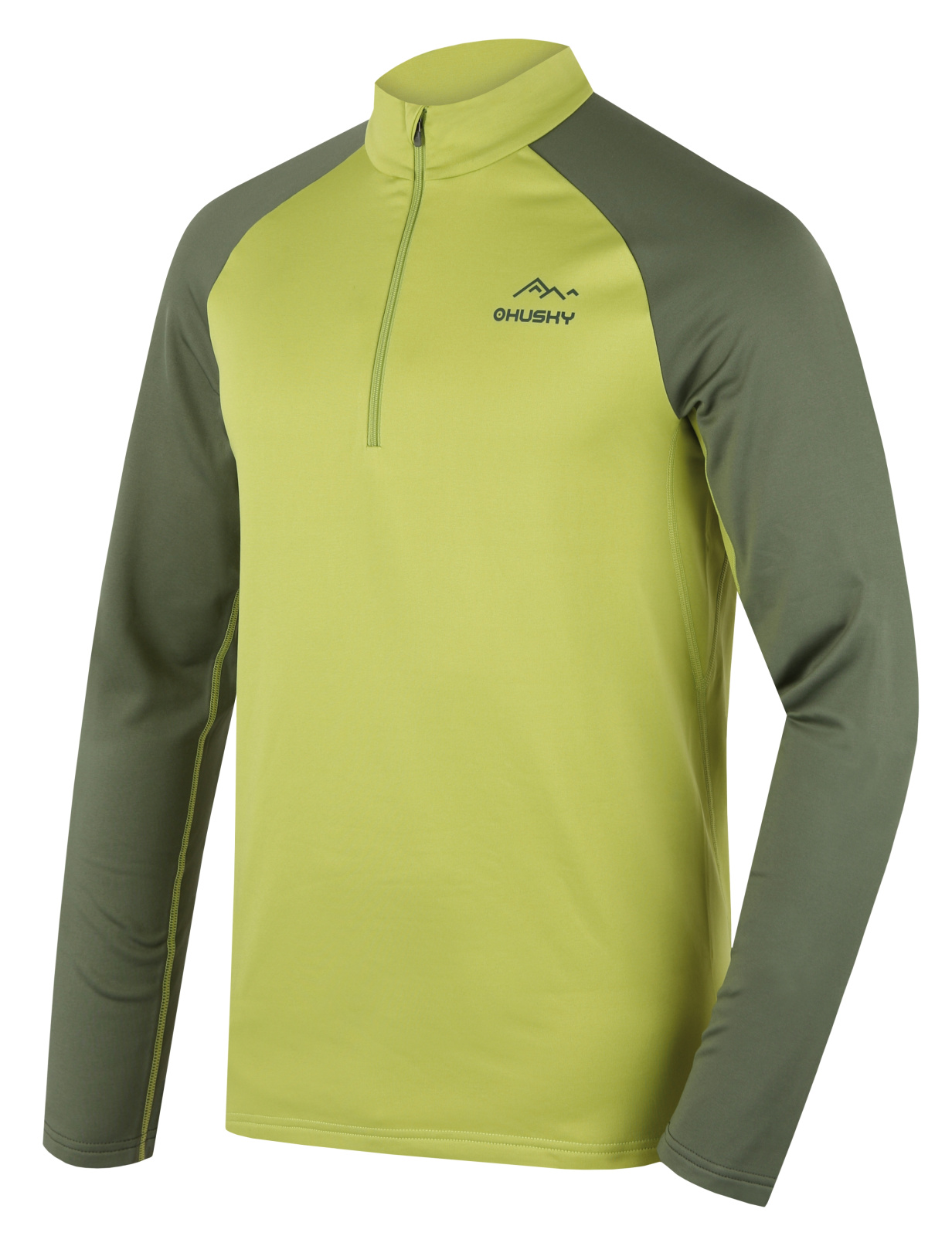 Husky Termoprádlo Active Winter Tromi zip M bright green Velikost: L spodní prádlo