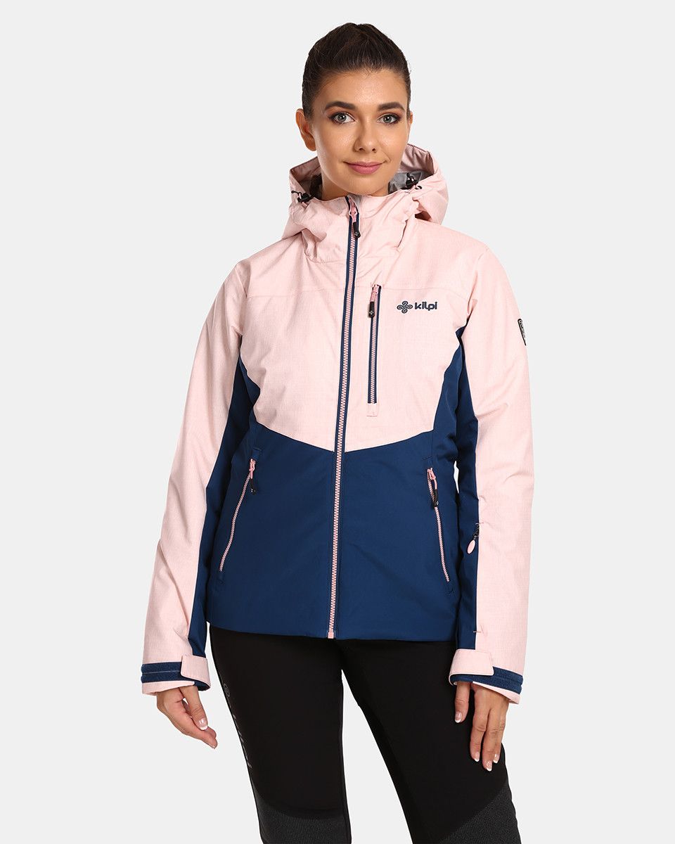Kilpi FLIP-W Světle růžová Velikost: 46 dámská lyžařská bunda