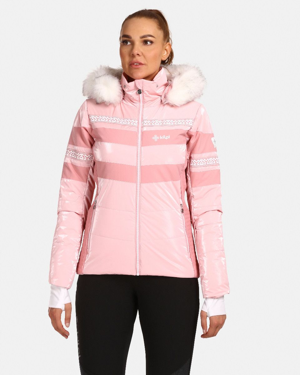 Kilpi DALILA-W Světle růžová Velikost: 42 dámská lyžařská bunda