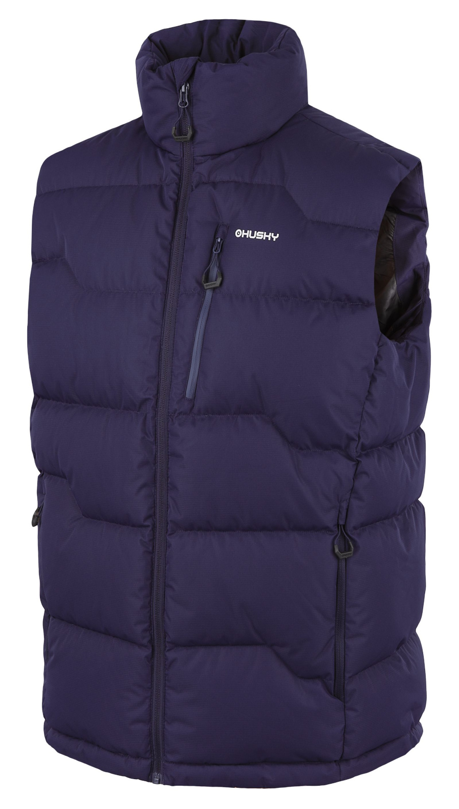 Husky Pánská péřová vesta na zip Deep M dark blue Velikost: L pánská vesta