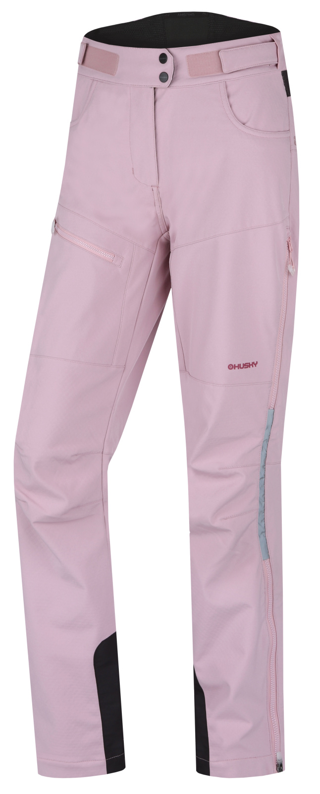 Husky Dámské softshell kalhoty Keson L faded pink Velikost: XS dámské kalhoty