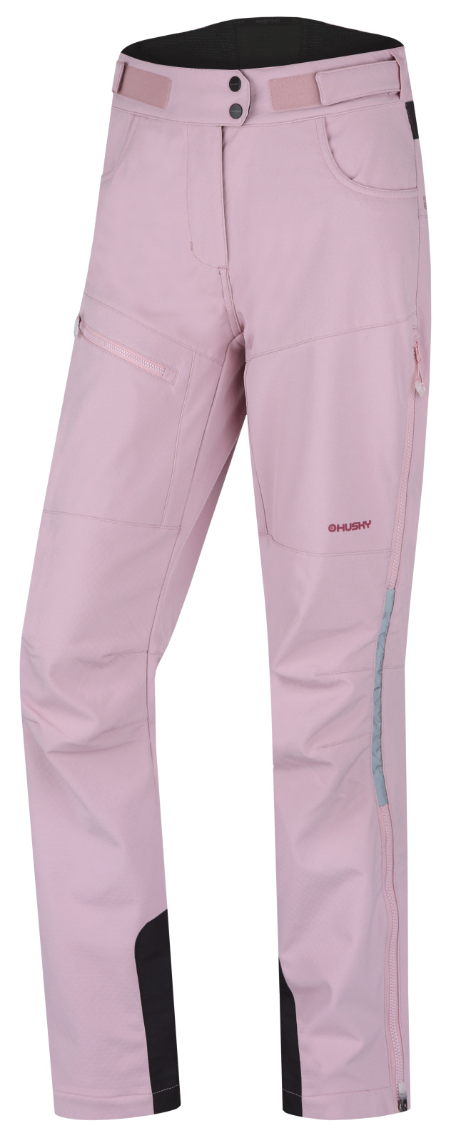 Husky Dámské softshell kalhoty Keson L faded pink Velikost: XL dámské kalhoty