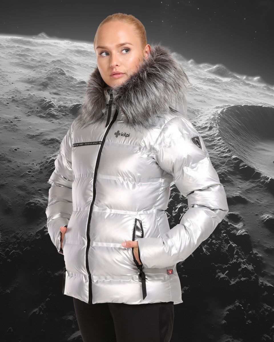 Kilpi LTD SIRIUS-W Stříbrná Velikost: 36 dámská lyžařská bunda
