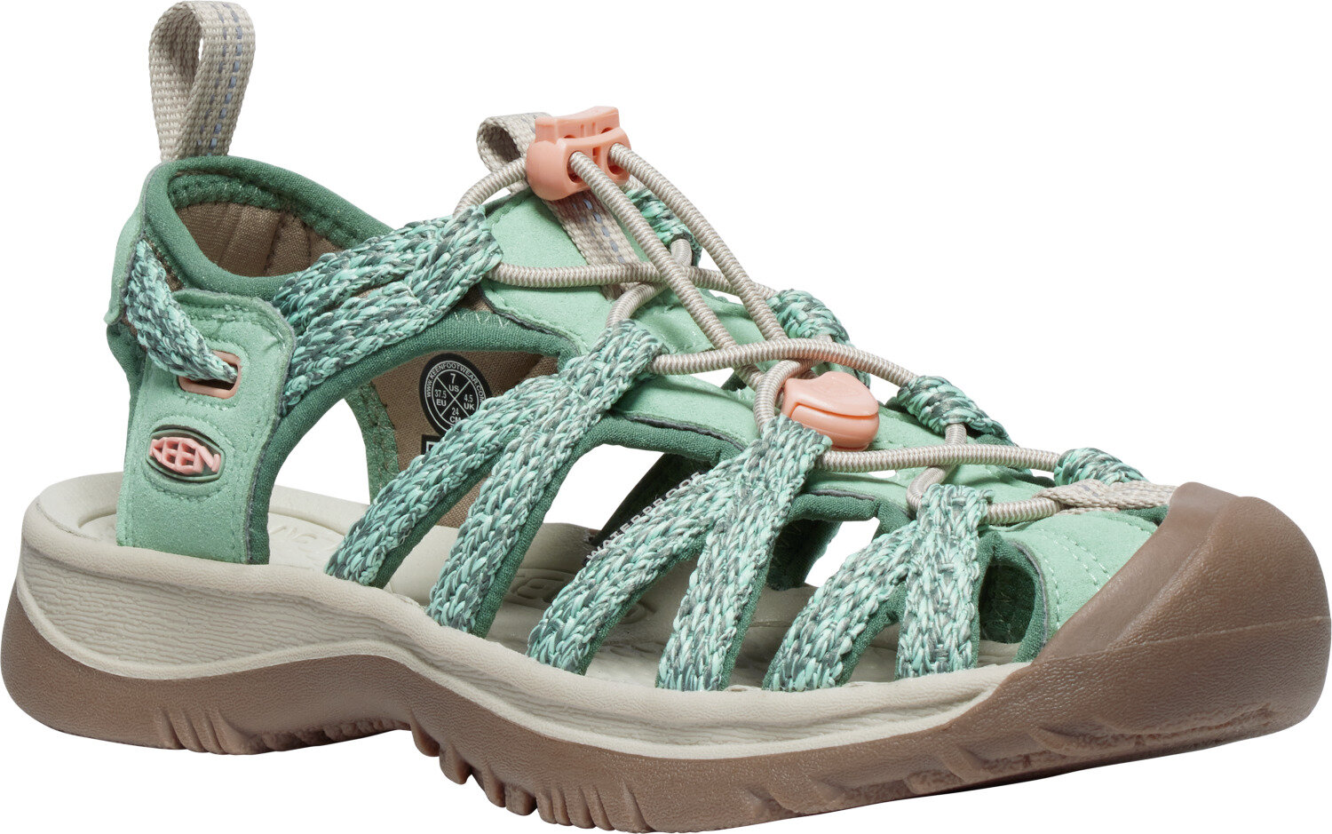 Keen WHISPER WOMEN granite green/peach parfait Velikost: 40 dámské sandály