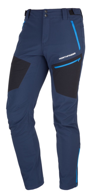 Northfinder RICKIE blue nights NO-3926OR-464 pánské softshellové kalhoty pružné Velikost: L kalhoty