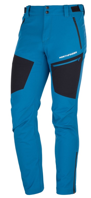 E-shop Northfinder RICKIE ink blue black NO-3926OR-630 pánské softshellové kalhoty pružné