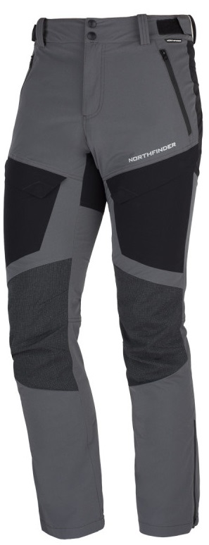 E-shop Northfinder JODY grey black NO-3933OR-411 pánské turistické ultralehké kalhoty strečové