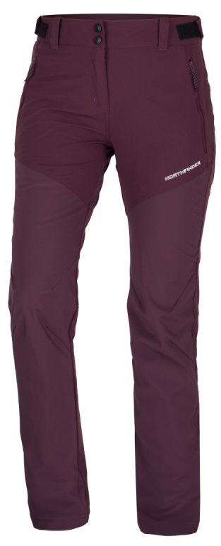 E-shop Northfinder MYRNA plum NO-4926OR-481 dámské hybridní softshellové kalhoty