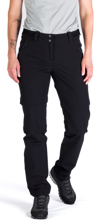 E-shop Northfinder KAY black NO-4933OR-269 dámské turistické elastické kalhoty 2v1