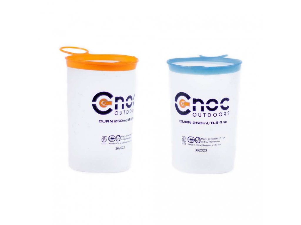 CNOC Outdoors CNOC Skládací kelímky Curn Collapsible Cups, 250 ml (Orange + Blue) - 2 ks