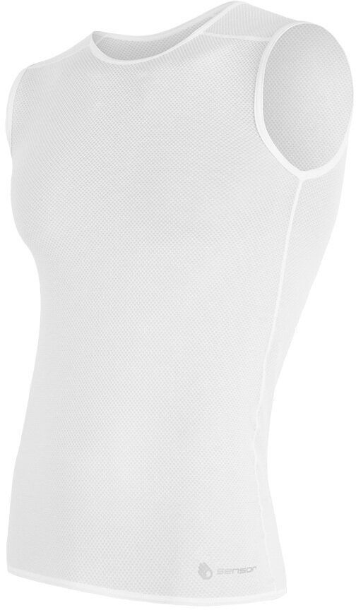 SENSOR COOLMAX AIR pánské triko bez rukávů bílá Velikost: L pánské tričko